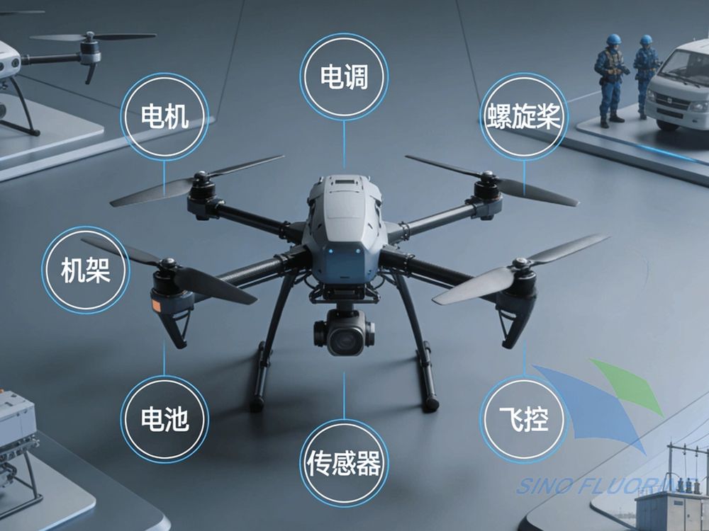 无人机电子防护涂层主要应用在无人机哪些核心部位？
